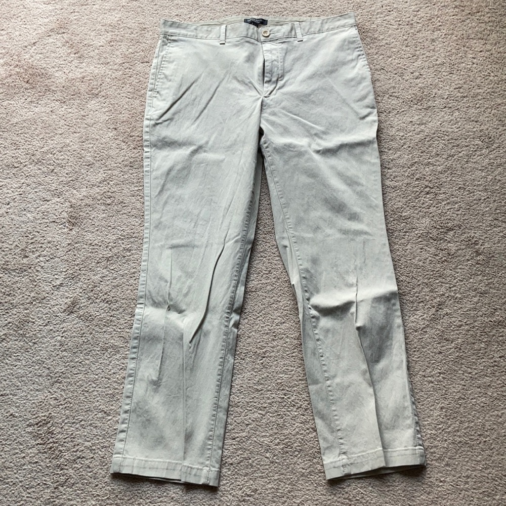 Khaki colored dress pants